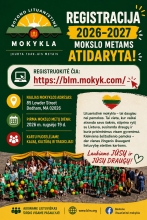 Nauju mokslo metu 2026-27 plakatas